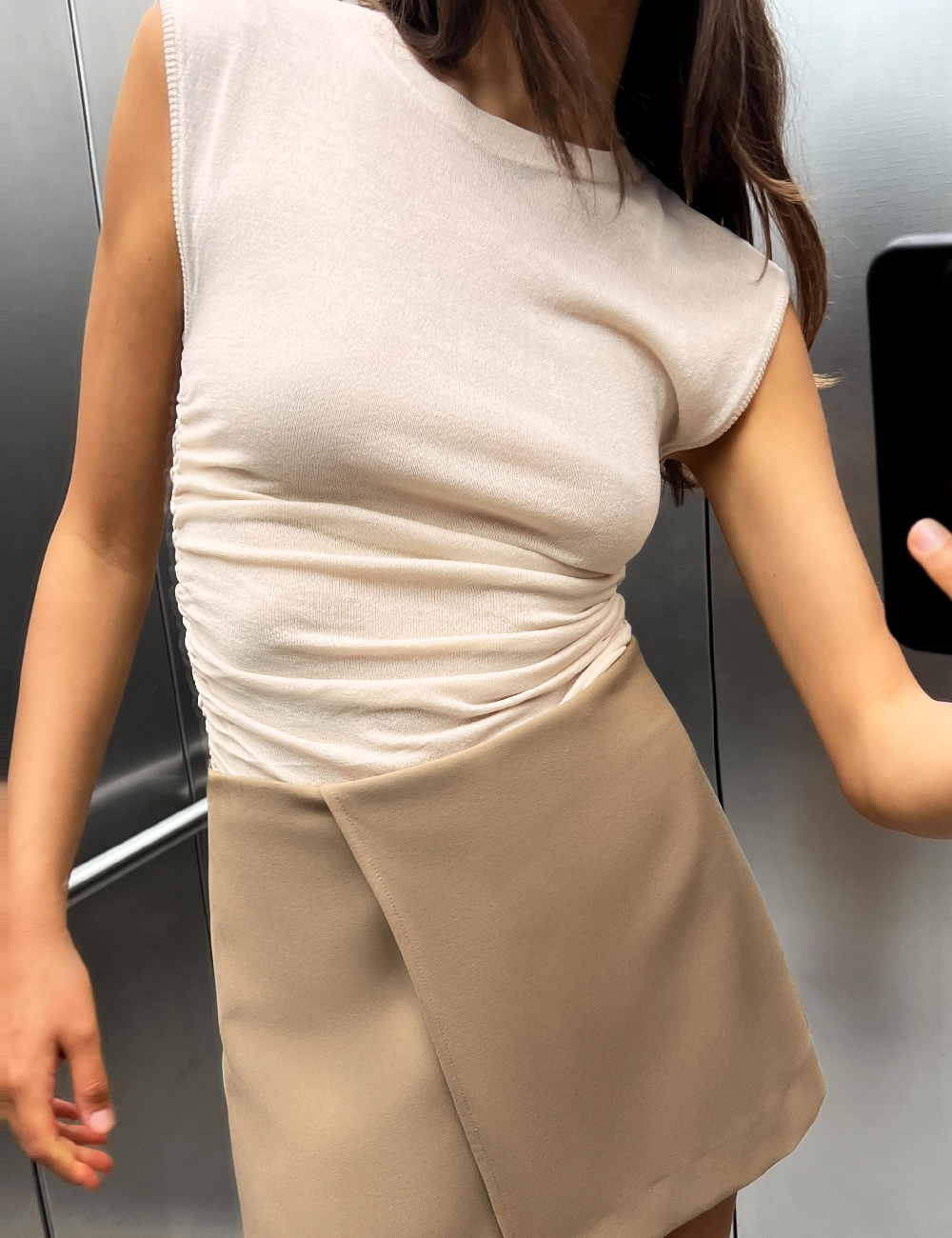 Bluza Zara, crem - 1 | YEO
