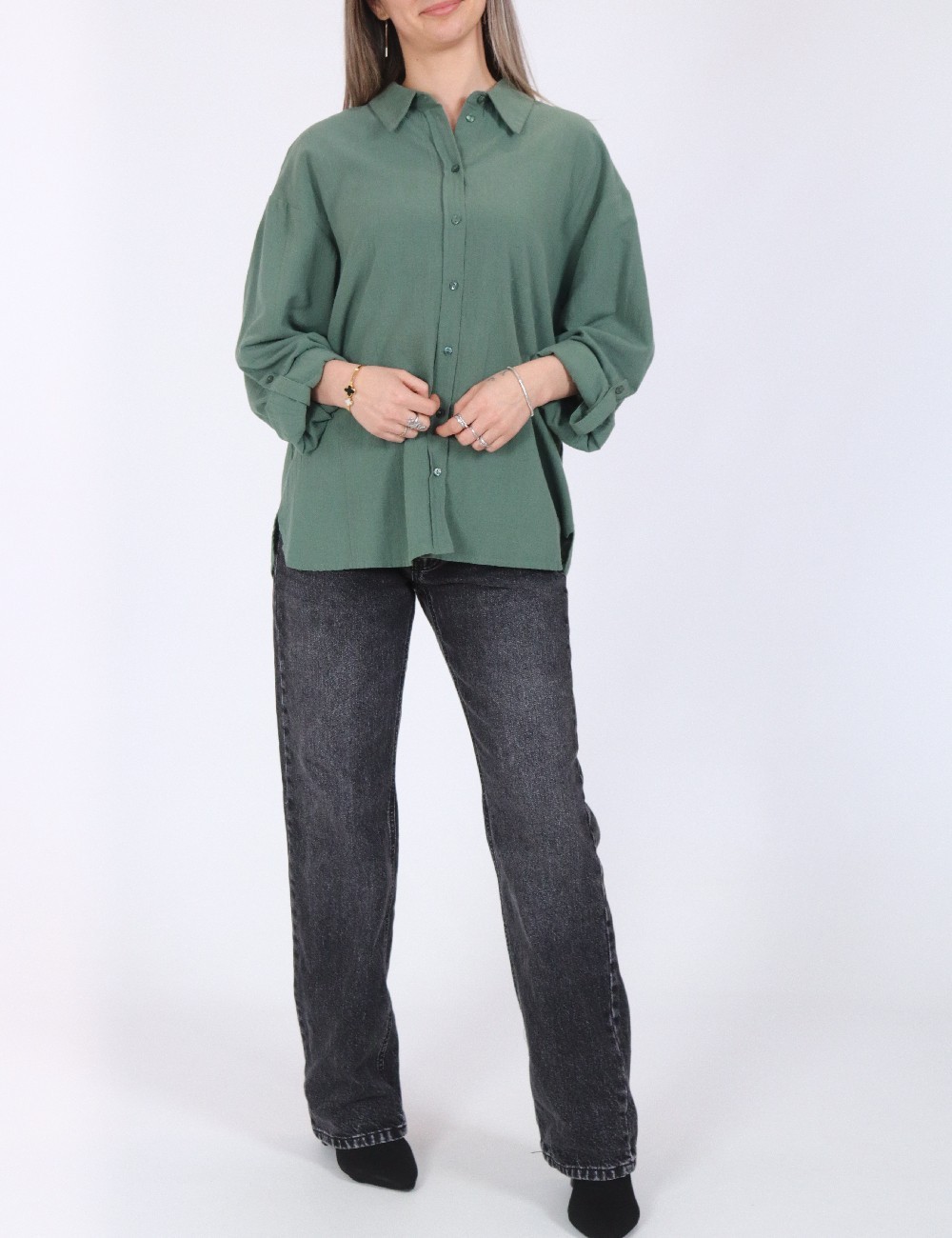 Camasa Vero Moda, verde - 1 | YEO