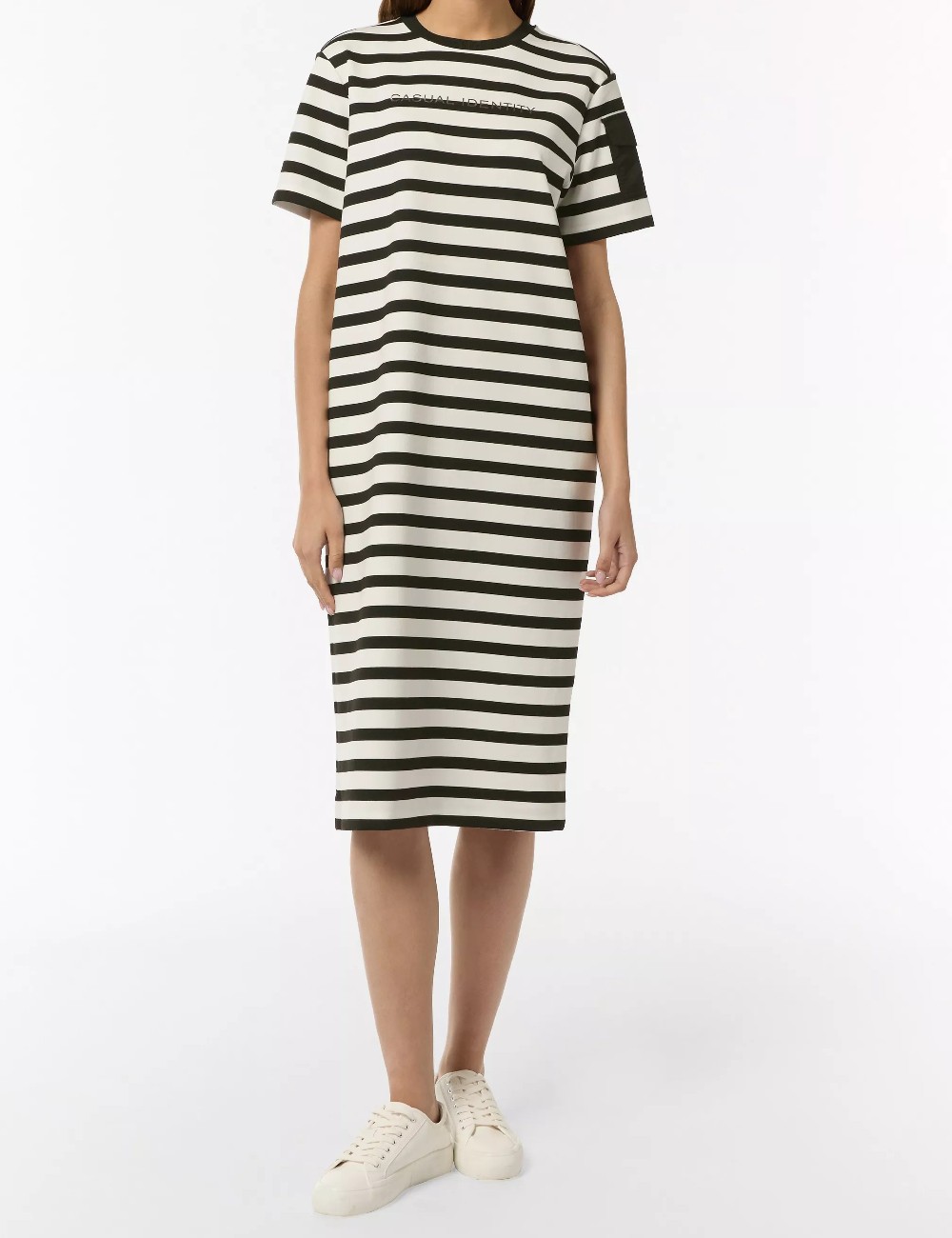 Rochie medie Comma, alb/negru - 1 | YEO