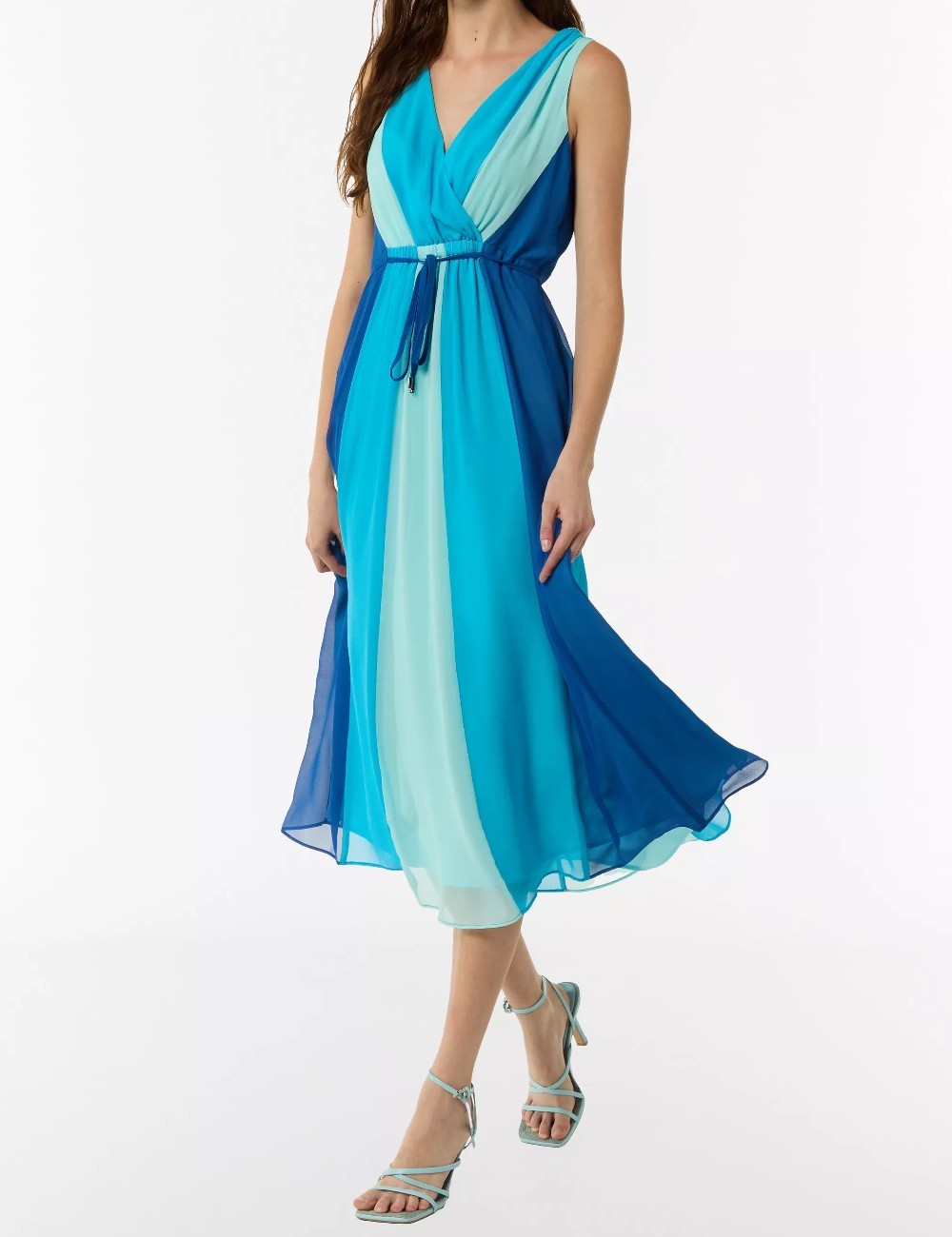 Rochie medie Comma, albastru - 1 | YEO
