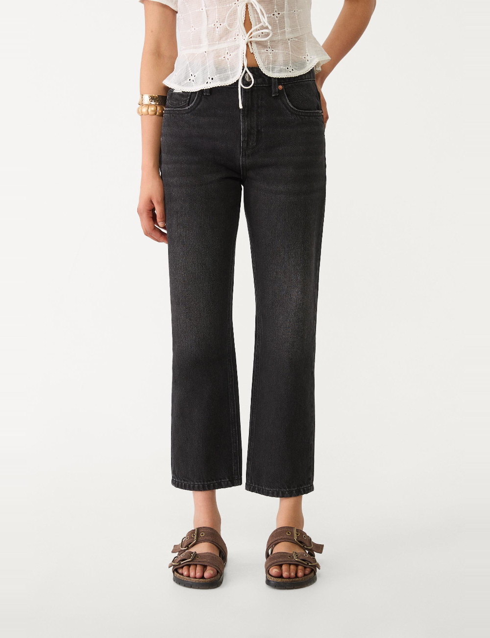 Blugi Stradivarius, negru