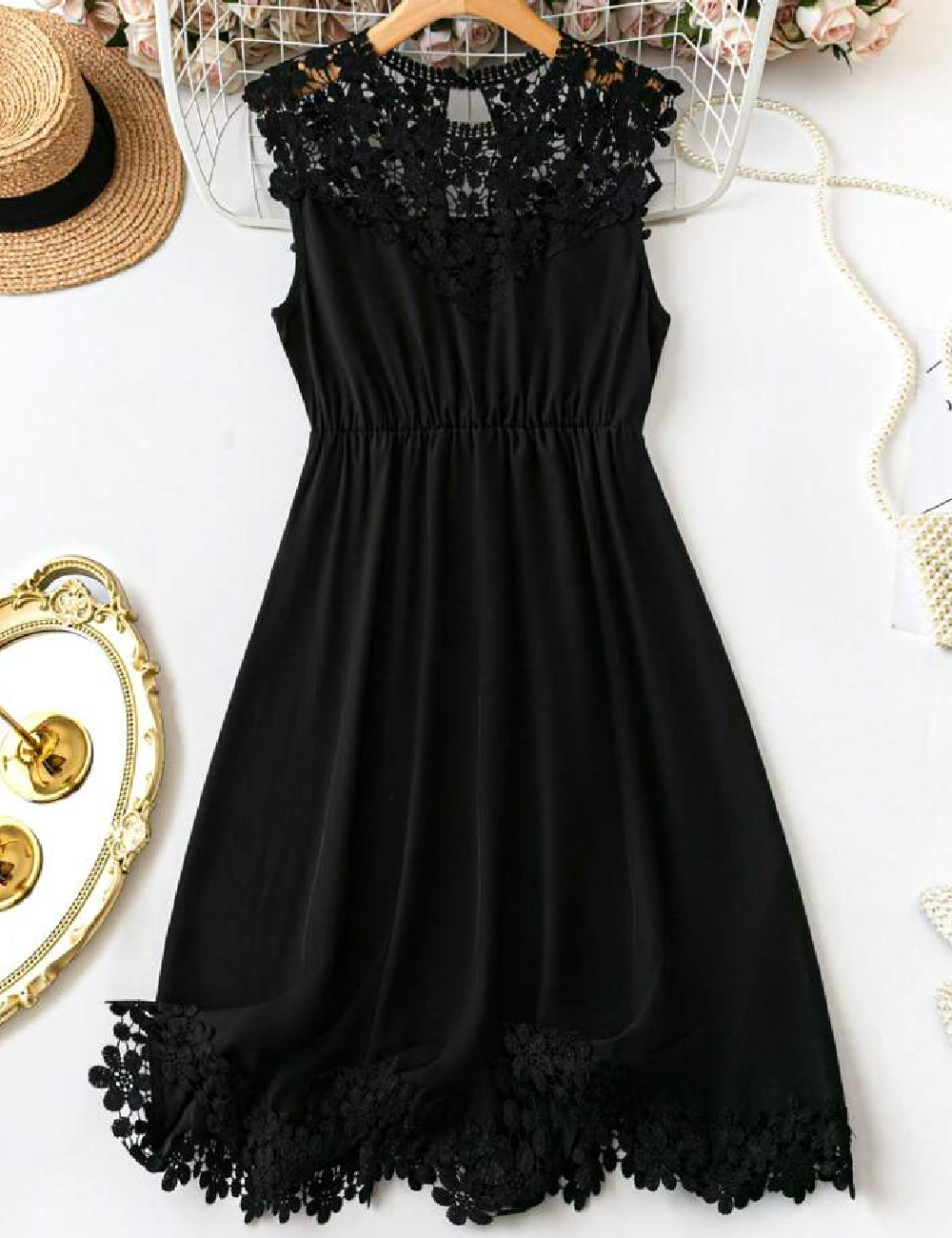Rochie scurta SHEIN CURVE, negru