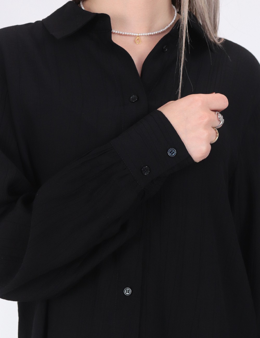 Camasa Vero Moda, negru - 1 | YEO