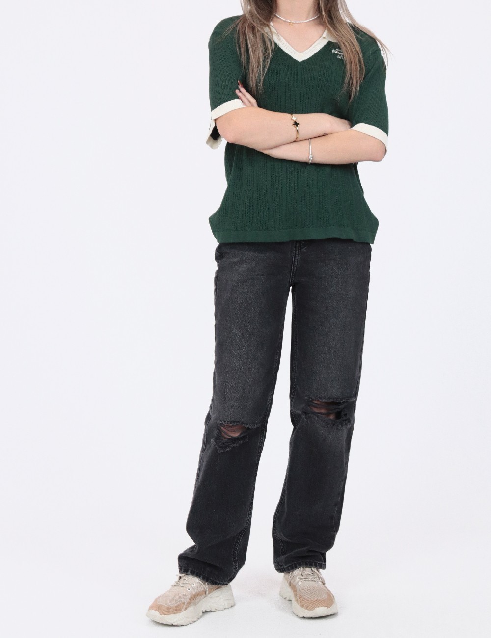 Bluza Only, verde - 1 | YEO
