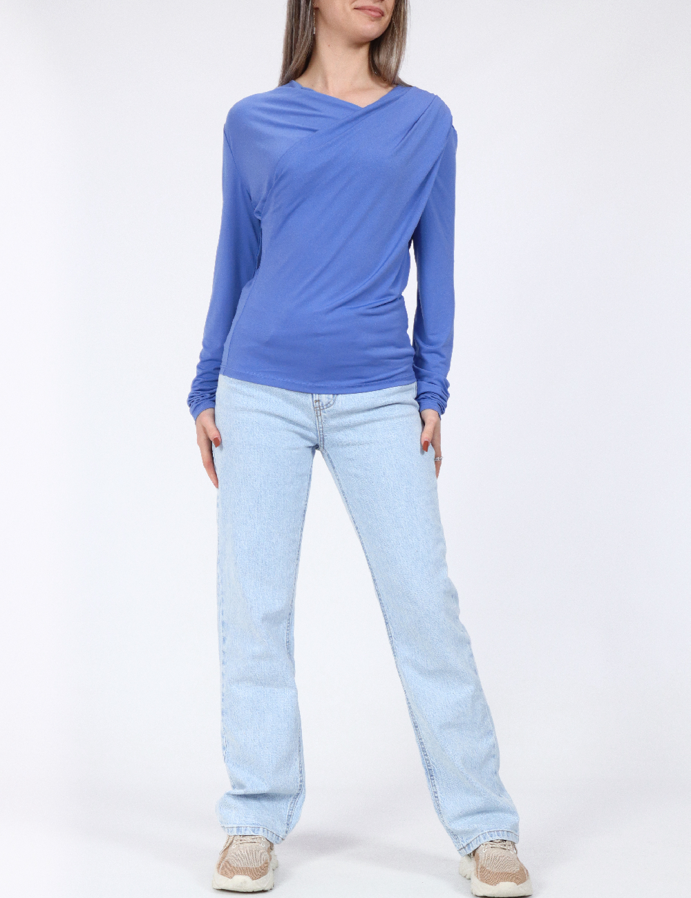 Bluza Jacqueline de Yong, albastru