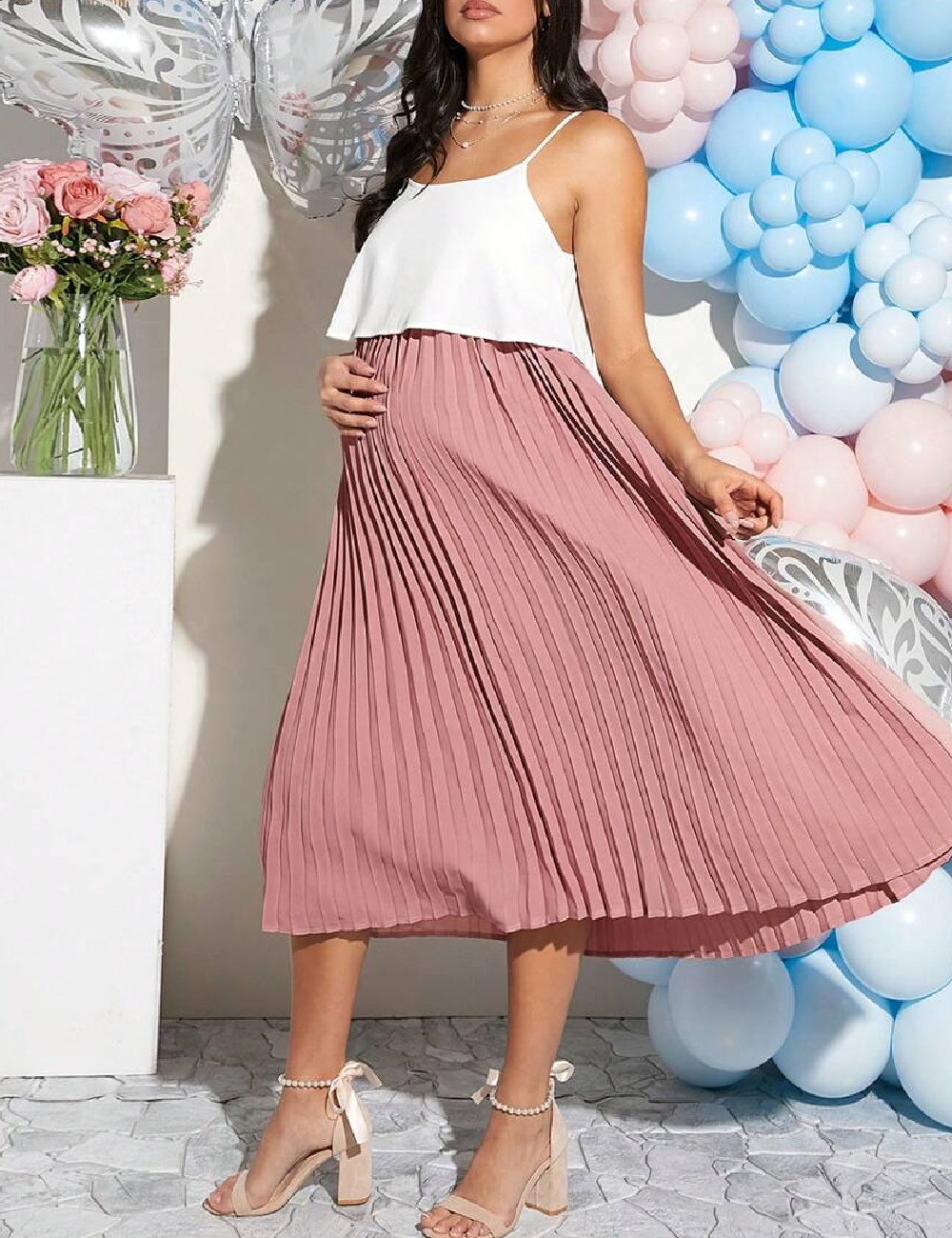 Rochie medie SHEIN Maternity, roz