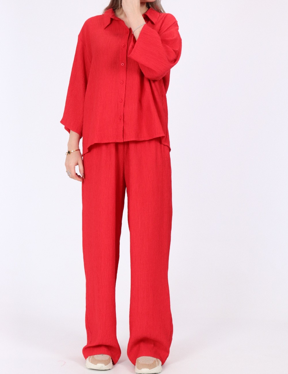 Camasa Jacqueline de Yong, rosu - 1 | YEO
