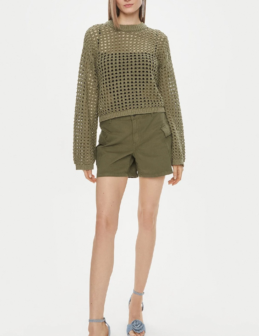 Bluza Jacqueline de Yong, verde - 1 | YEO