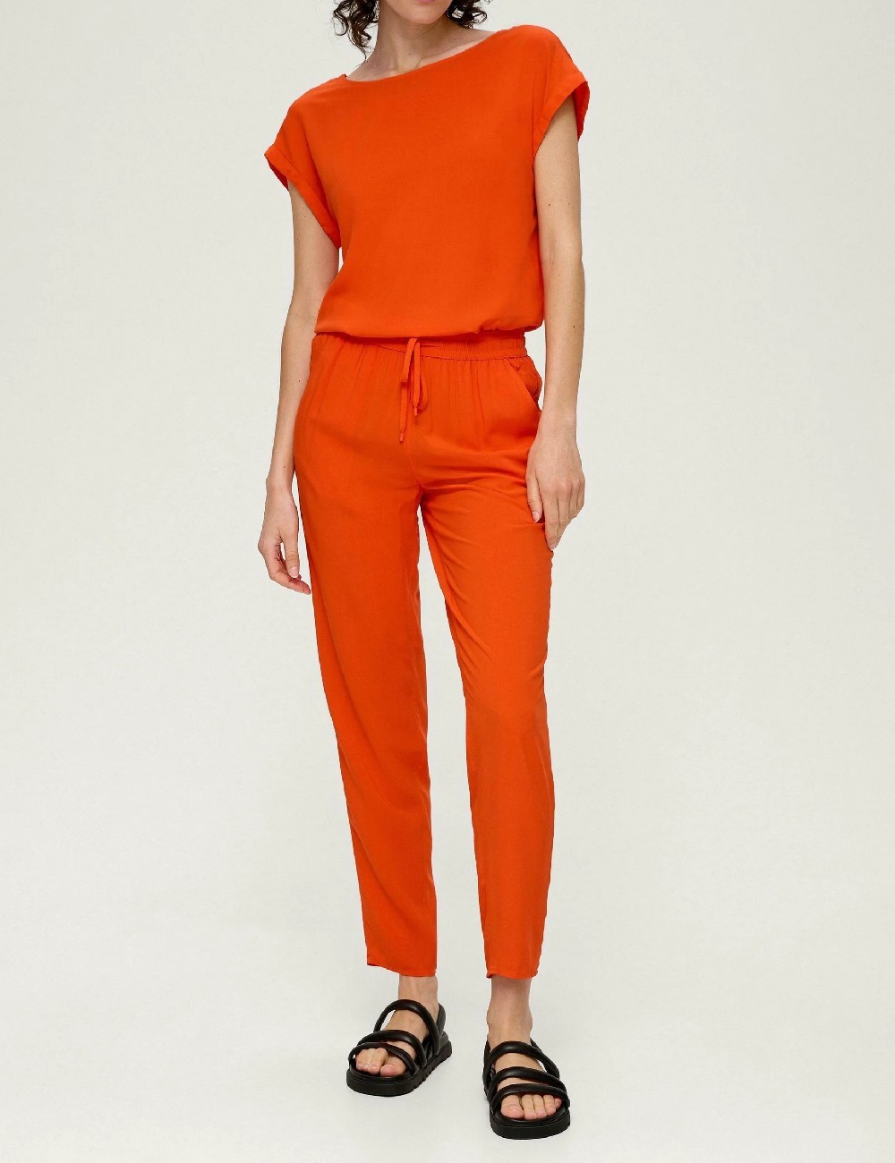 Pantaloni s.Oliver, portocaliu - 1 | YEO