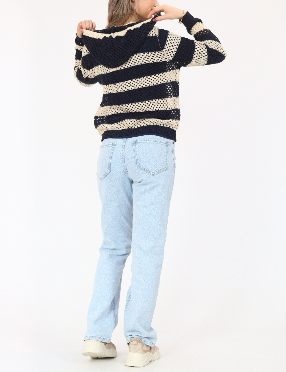 Hanorac Only, crem/bleumarin - 1 | YEO