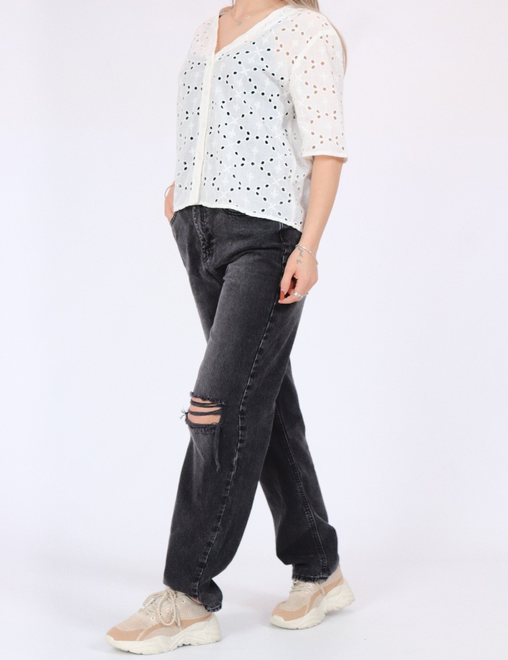 Camasa Jacqueline de Yong, alb - 1 | YEO