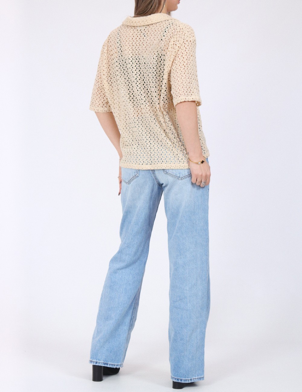 Camasa Jacqueline de Yong, crem - 1 | YEO