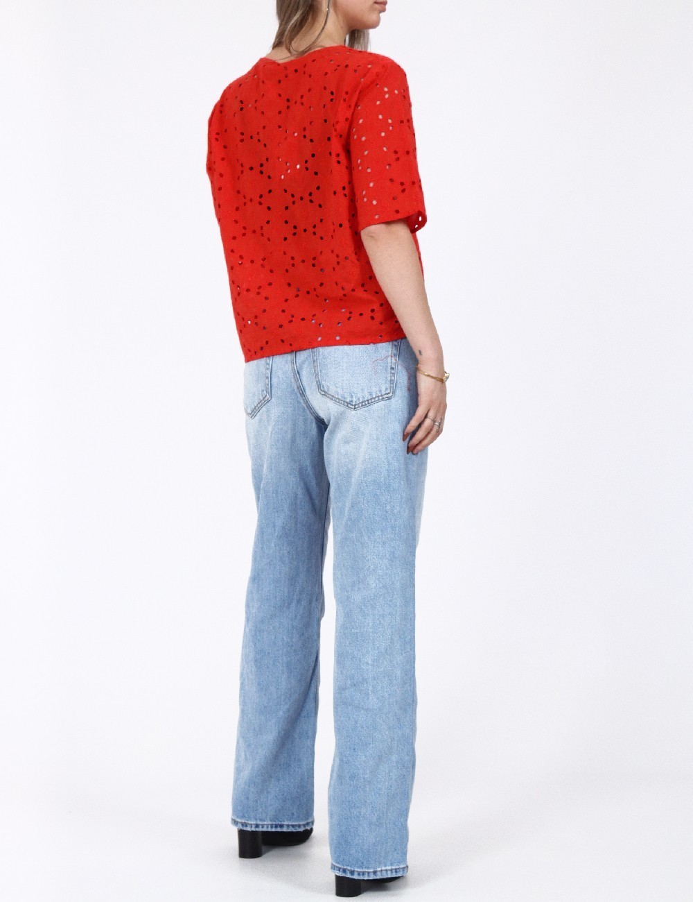 Camasa Jacqueline de Yong, rosu - 1 | YEO
