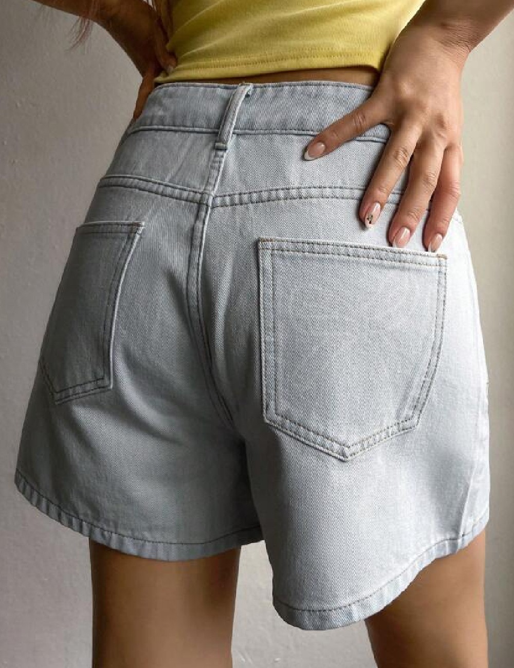 Pantaloni scurti Dazy, bleu - 1 | YEO