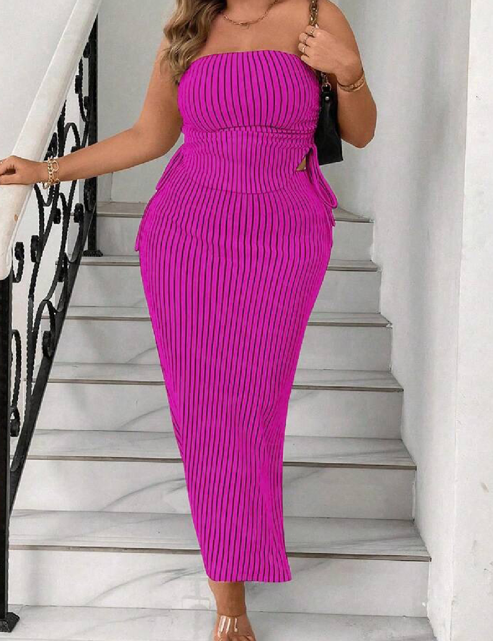 Compleu SHEIN CURVE, roz