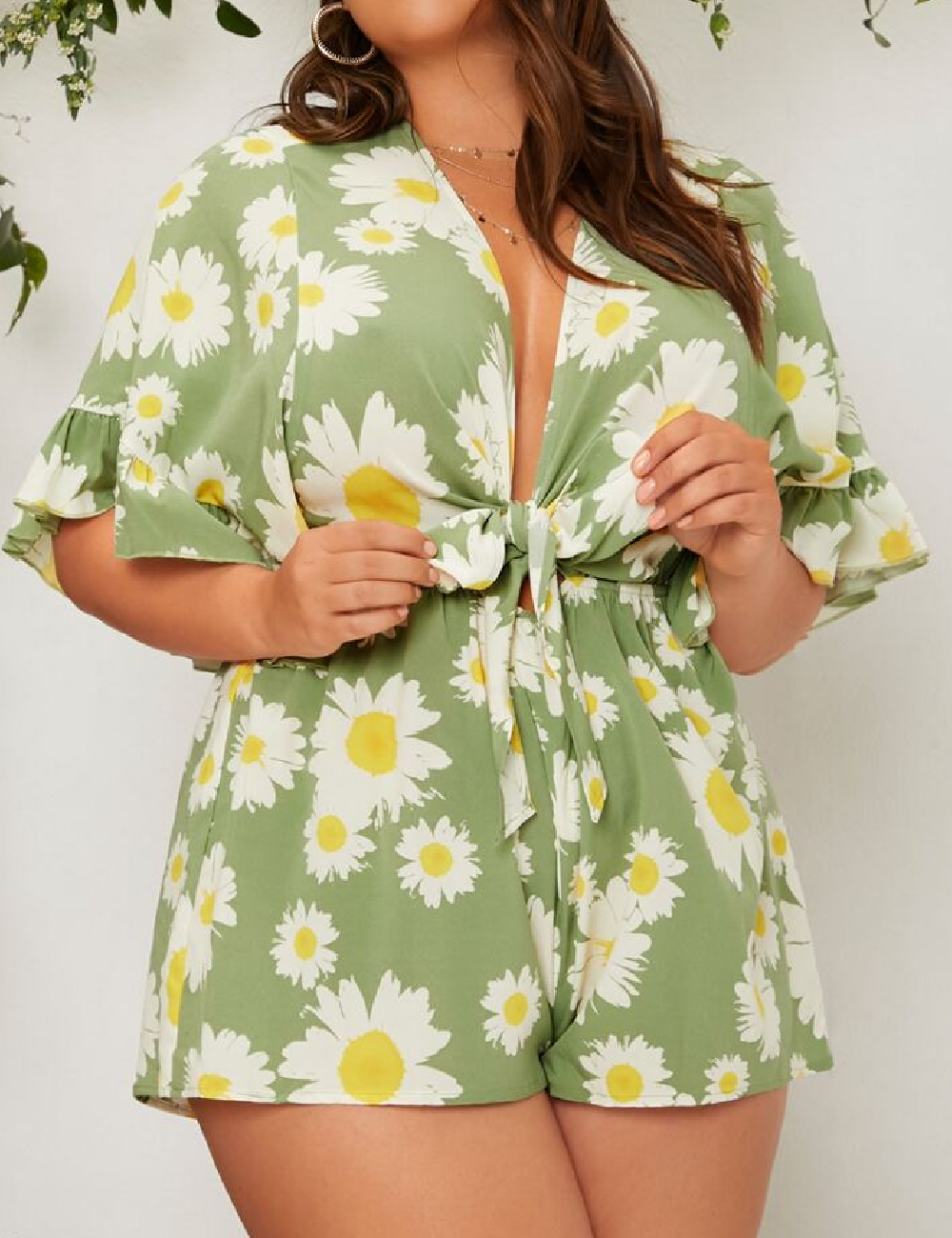 Salopeta SHEIN CURVE, verde