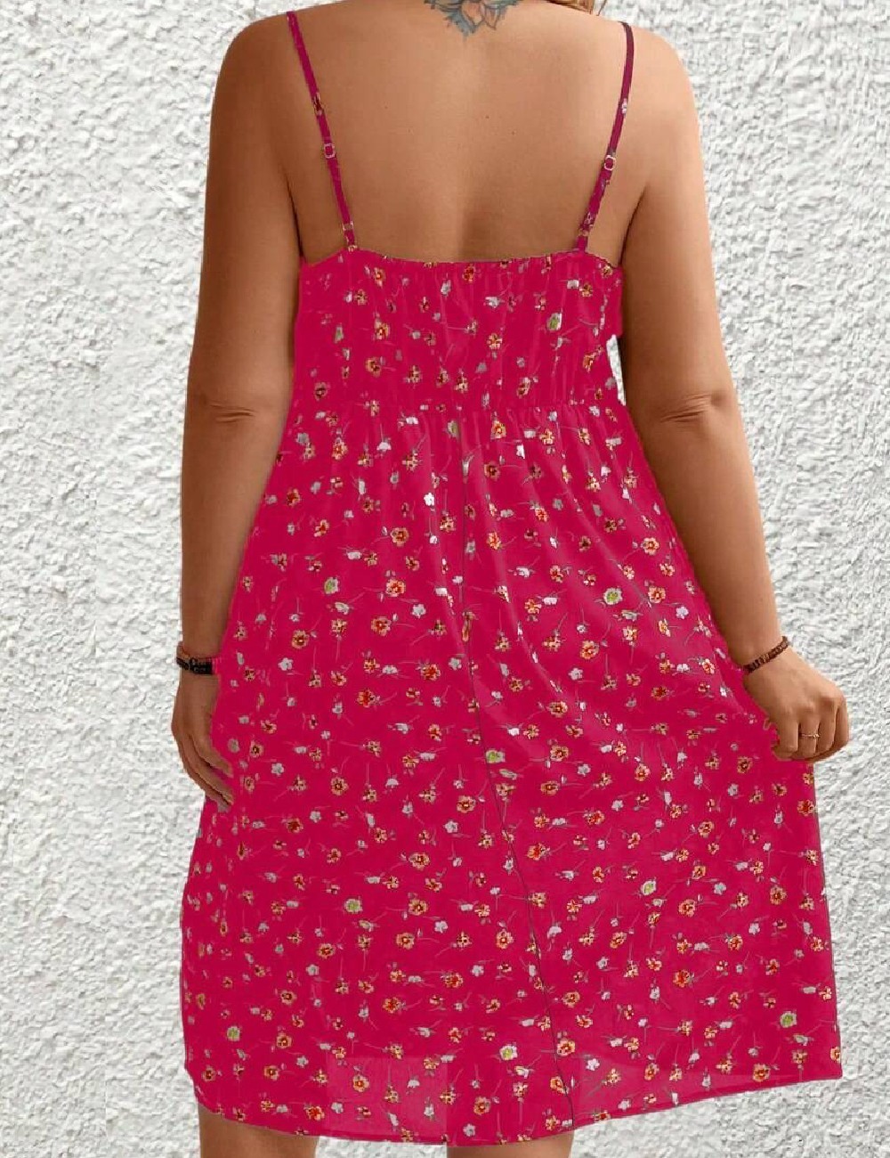 Rochie scurta SHEIN CURVE, roz - 1 | YEO