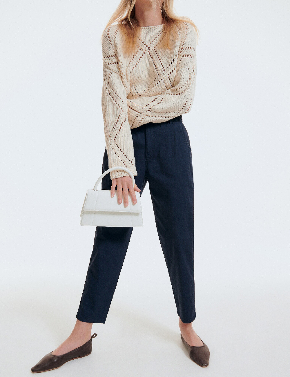 Pantaloni Reserved, bleumarin