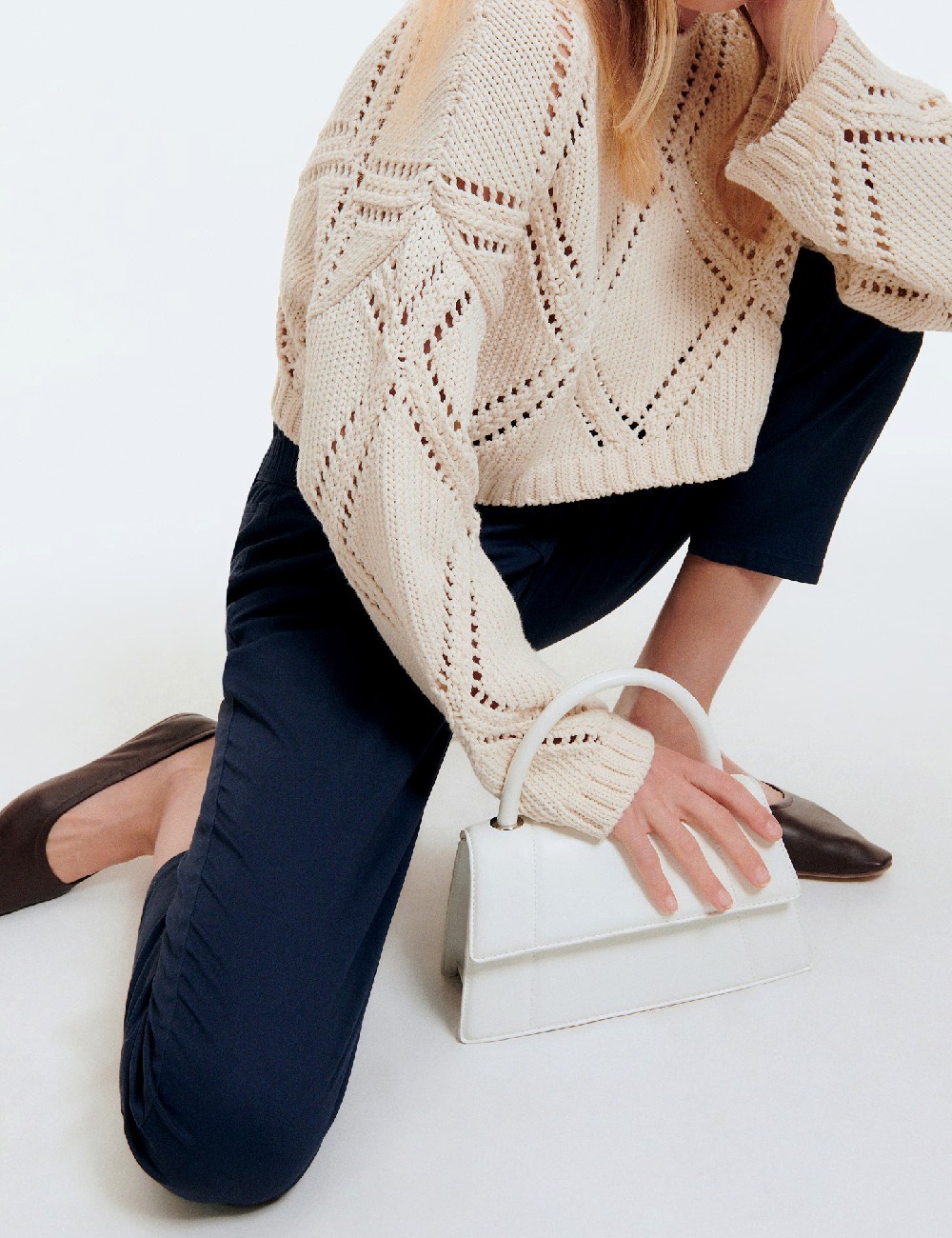 Pantaloni Reserved, bleumarin - 1 | YEO