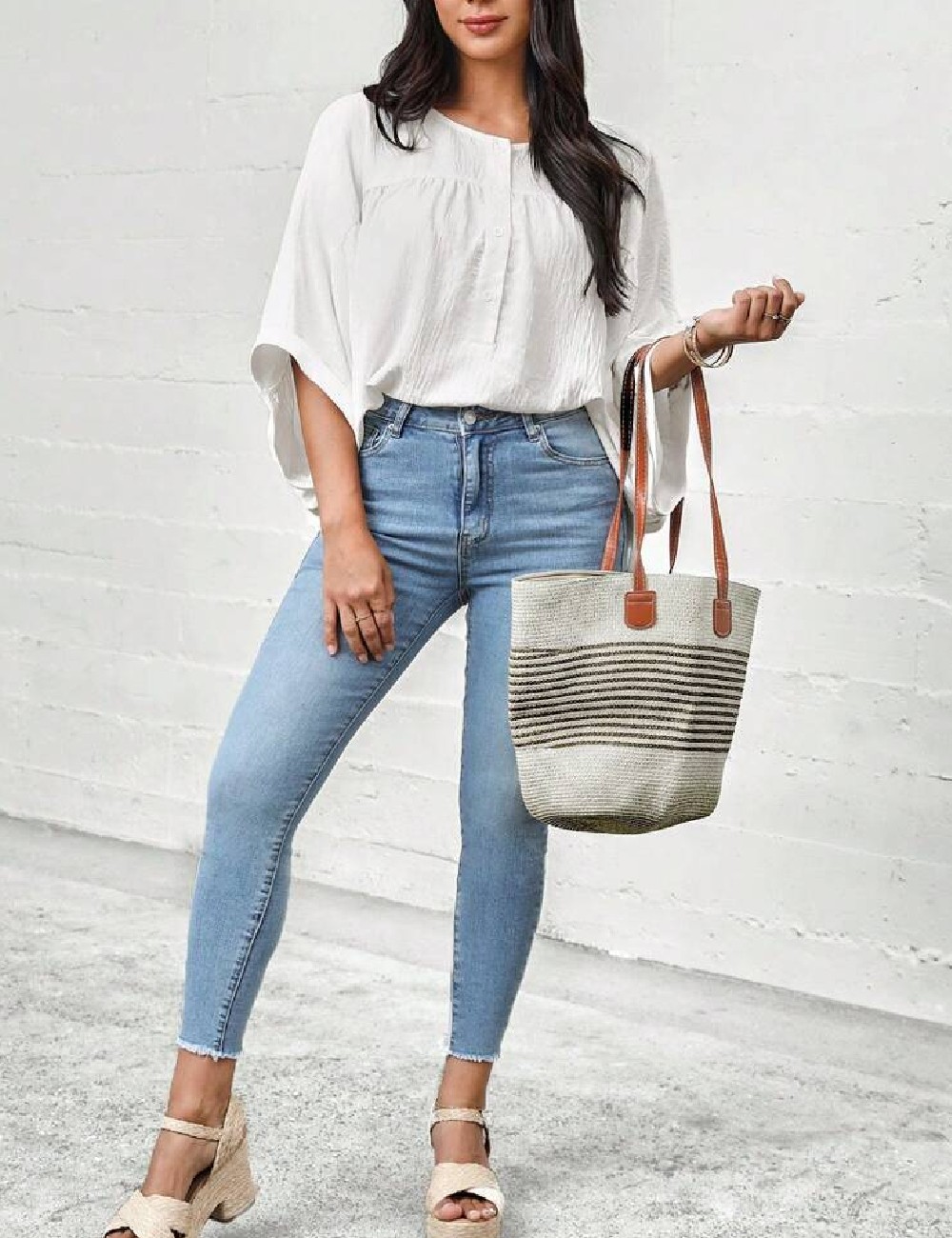 Bluza SHEIN, alb - 1 | YEO