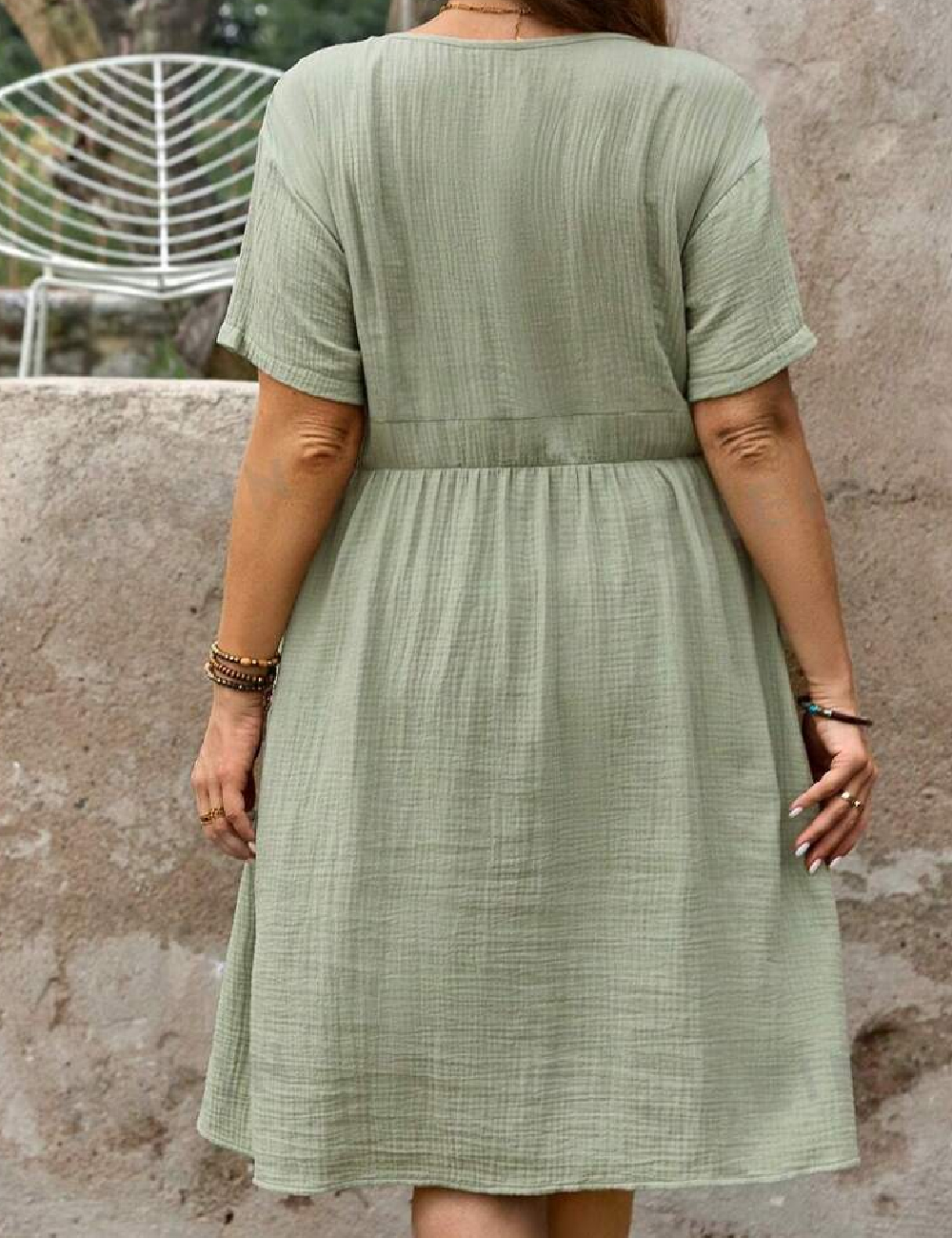 Rochie medie SHEIN CURVE, verde - 1 | YEO