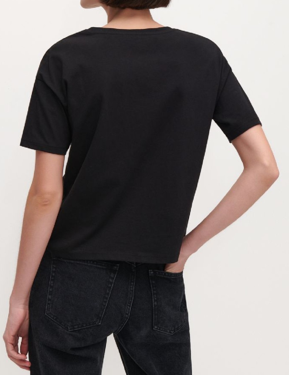 Tricou Reserved, negru - 1 | YEO