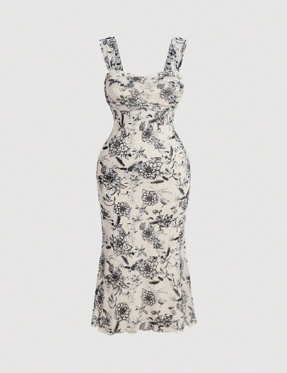 Rochie medie SHEIN CURVE, crem