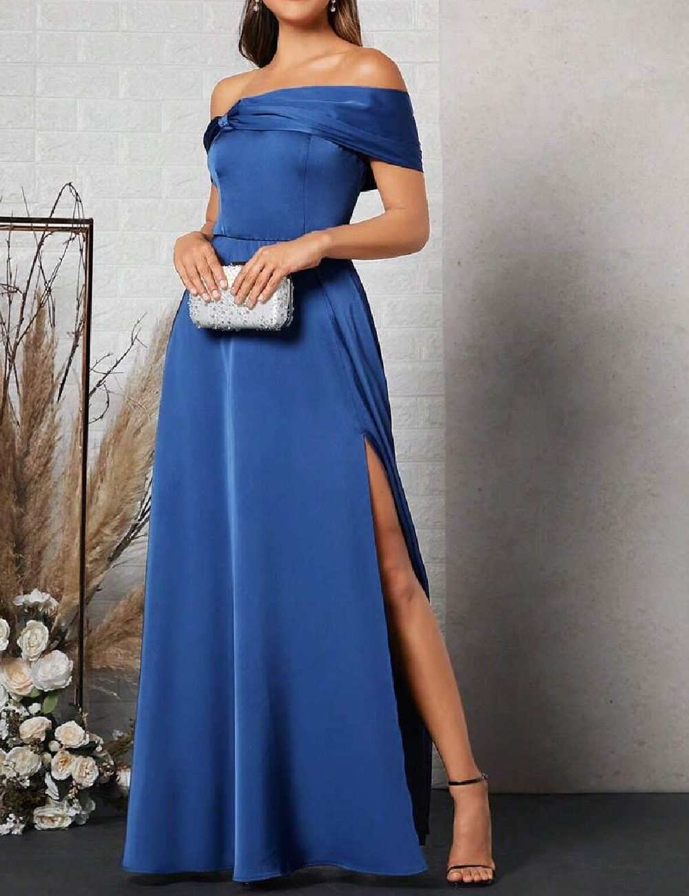 Rochie lunga SHEIN, albastru