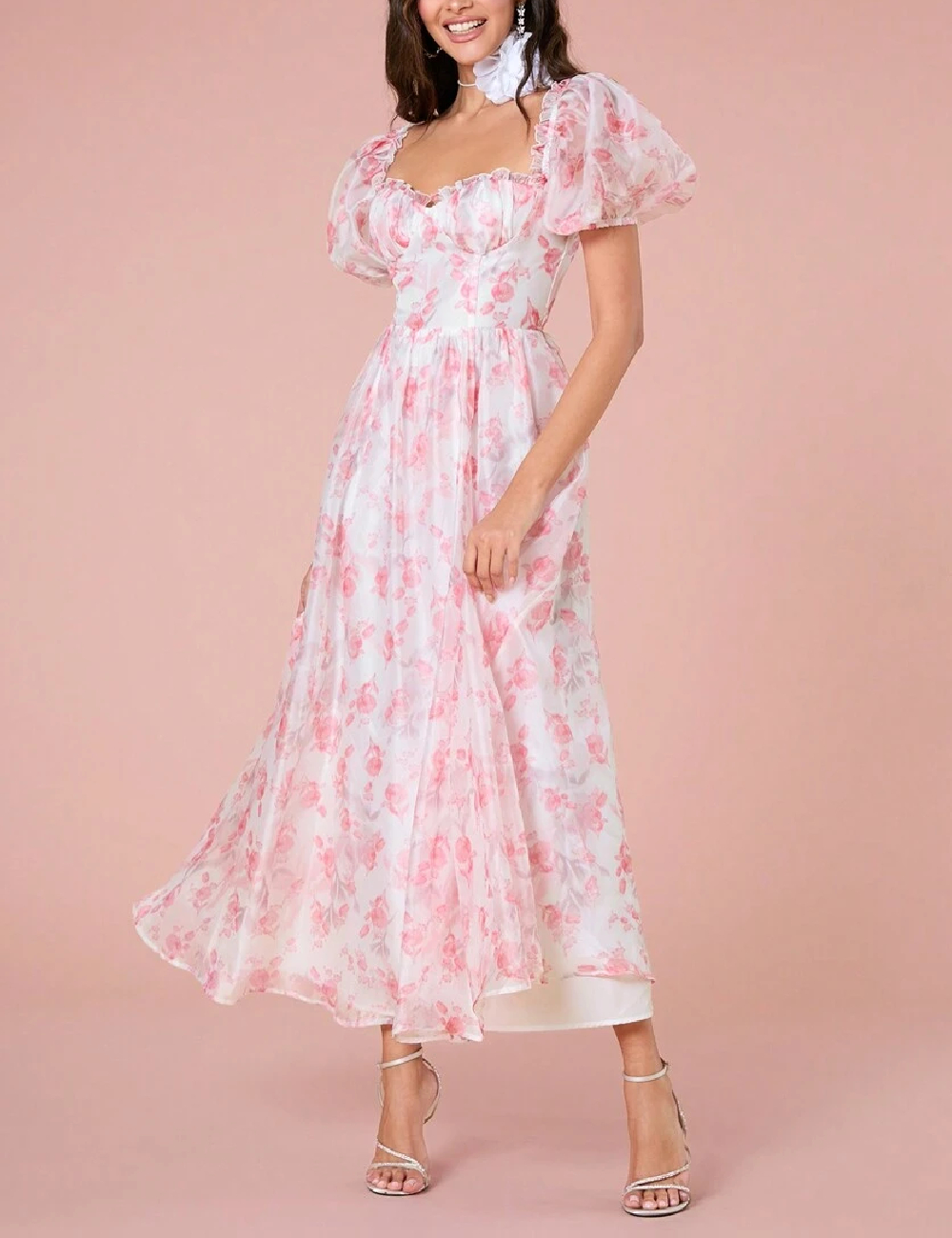 Rochie lunga SHEIN, floral print