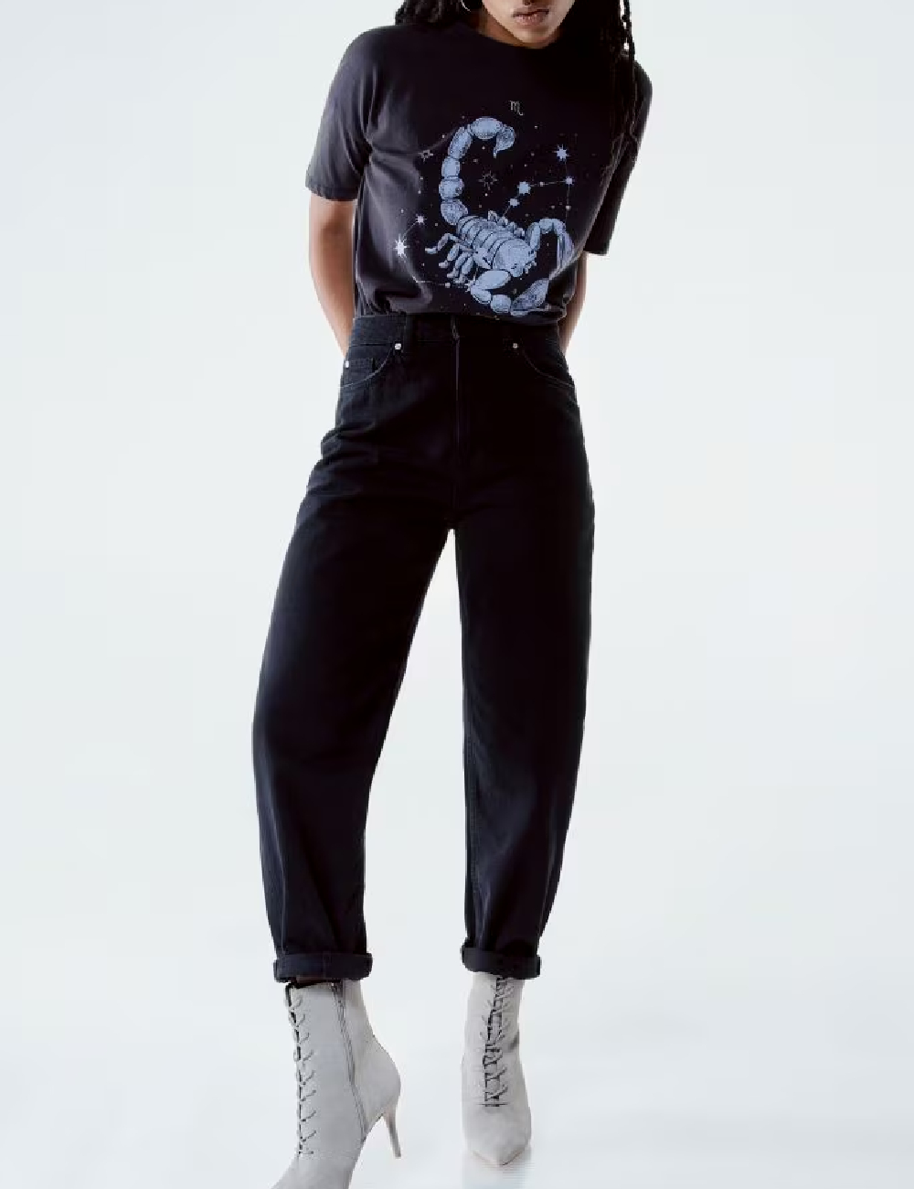 Tricou Reserved, gri inchis
