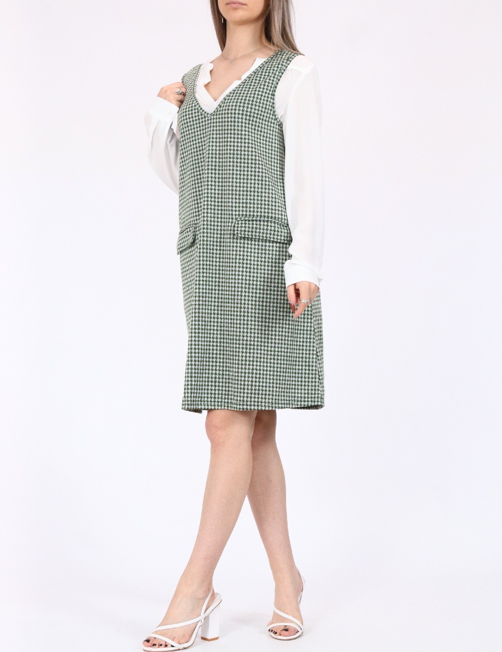 Rochie scurta Vero Moda, verde - 1 | YEO