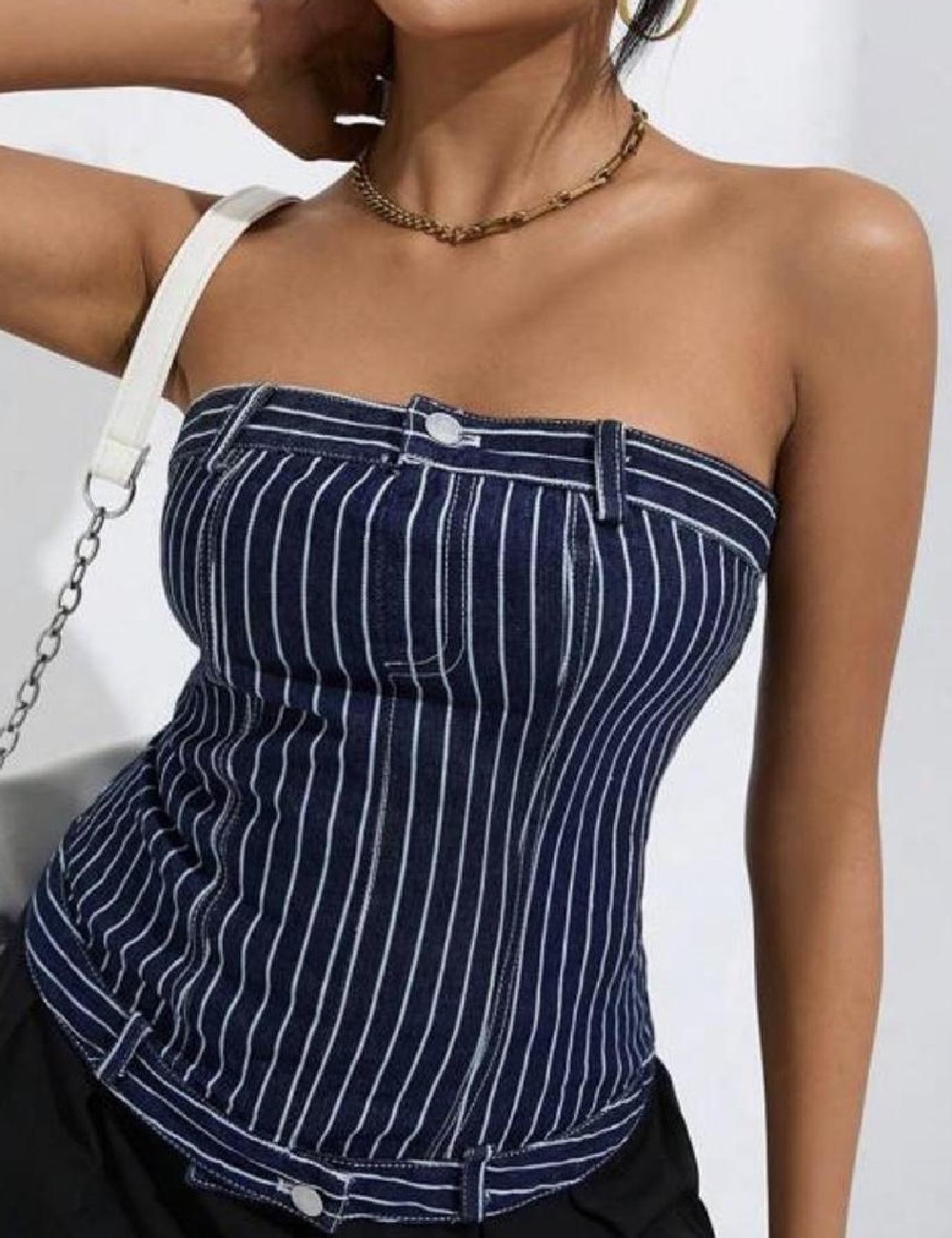Top SHEIN, bleumarin - 1 | YEO
