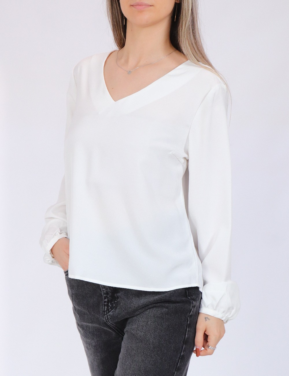 Bluza Only, alb - 1 | YEO