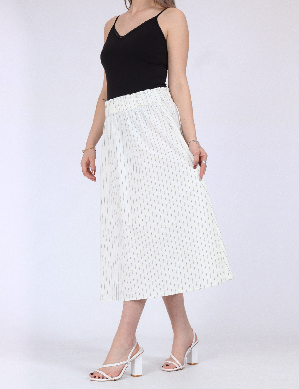 Fusta Vero Moda, alb