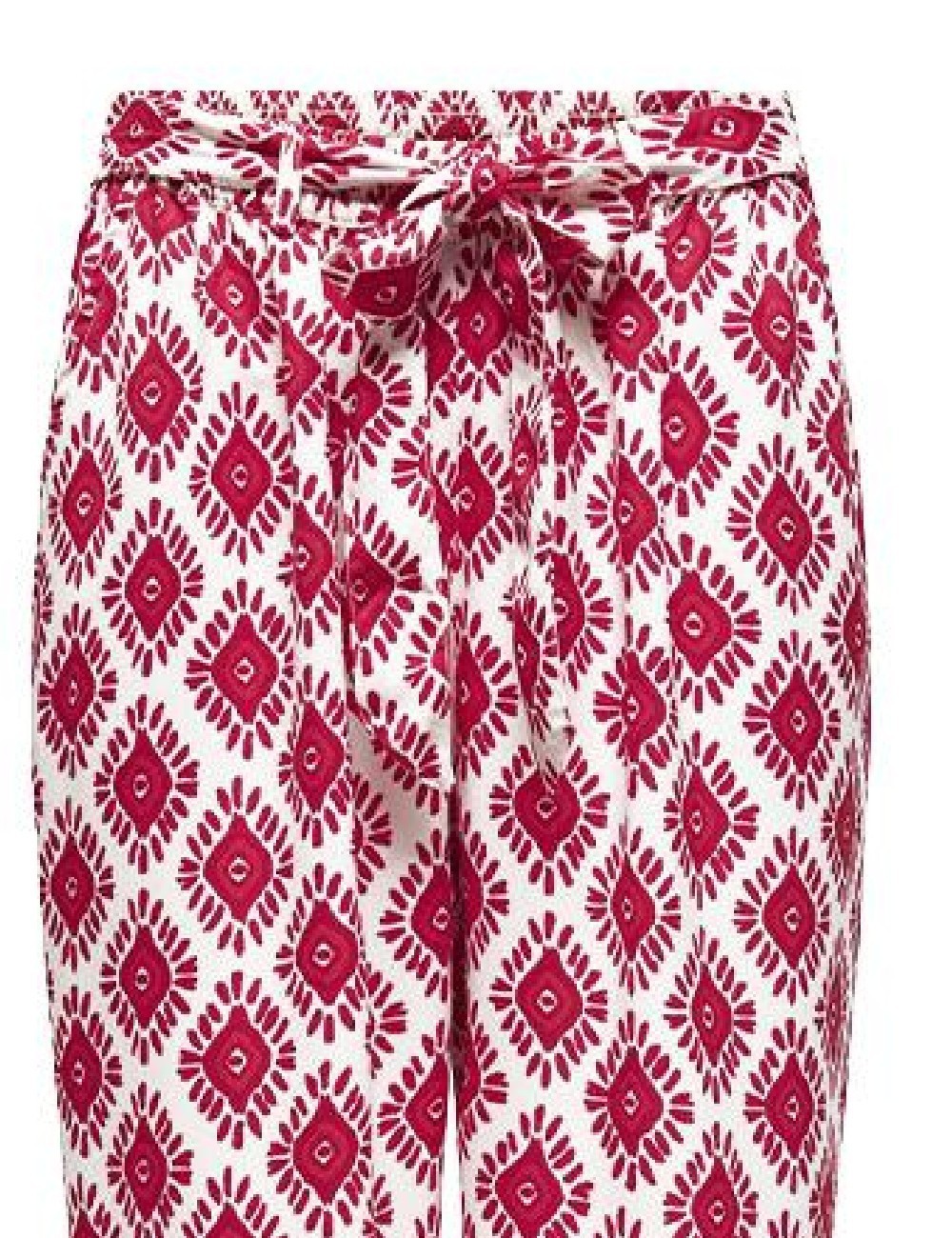 Pantaloni Only, alb/rosu - 1 | YEO