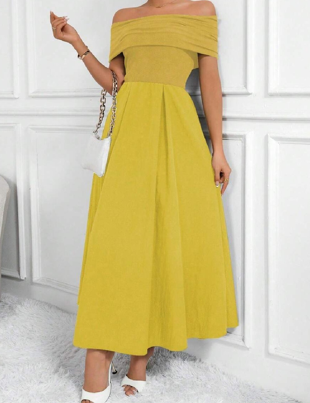 Rochie lunga SHEIN, galben - 1 | YEO