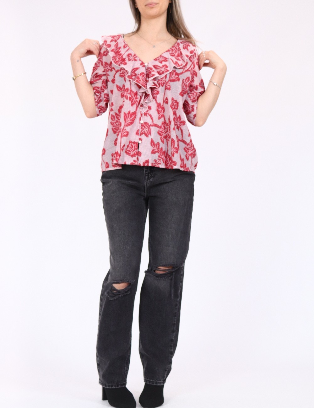 Bluza Vero Moda, rosu - 1 | YEO