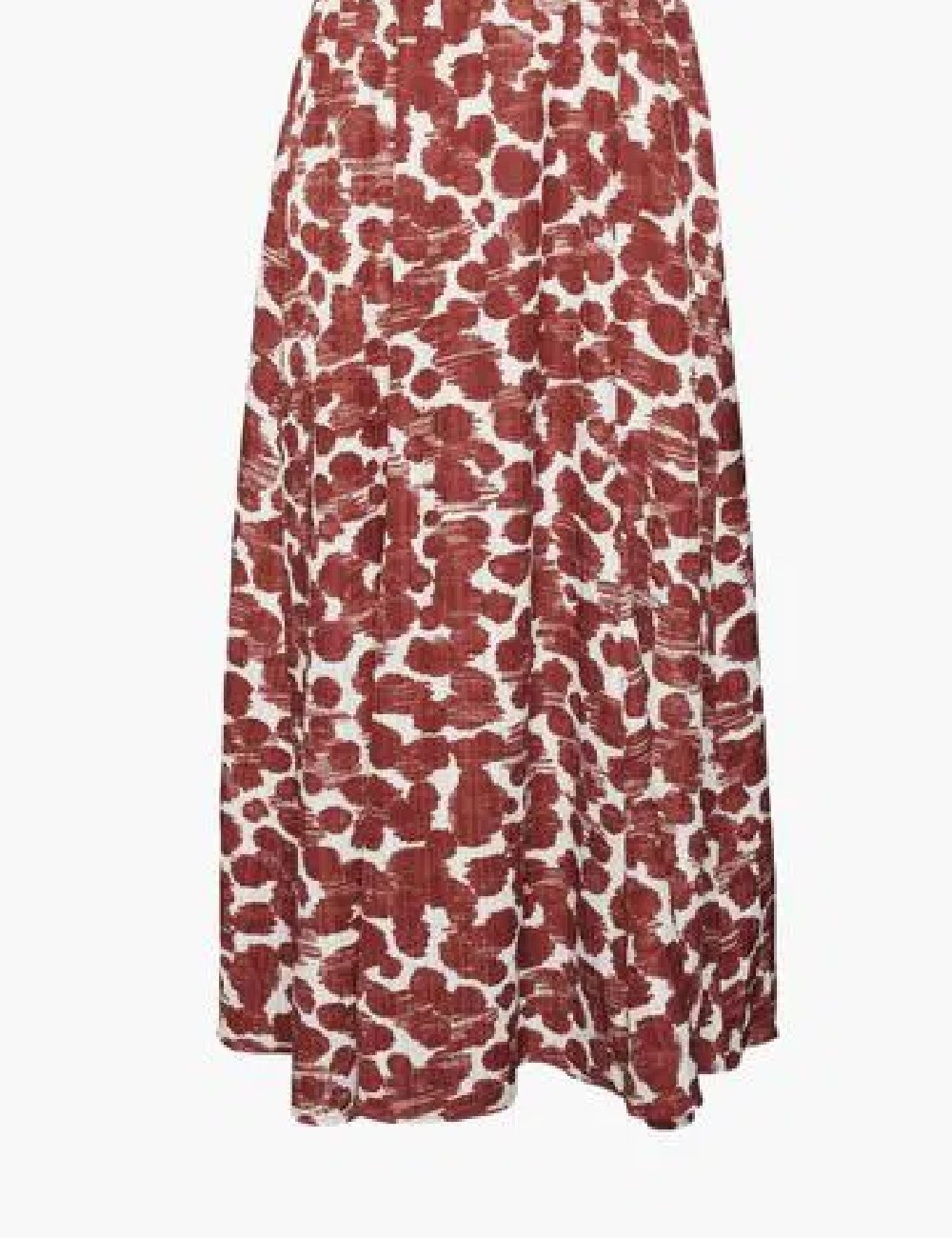 Rochie medie Vero Moda, rosu/alb - 1 | YEO