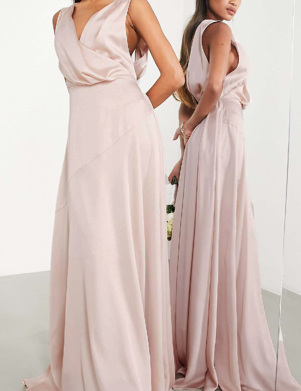 Rochie lunga ASOS, roz