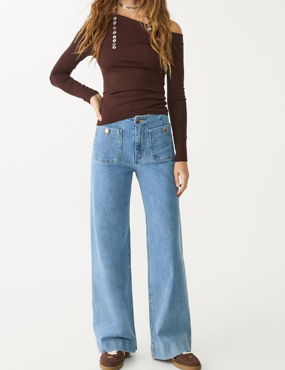 Blugi Stradivarius, albastru