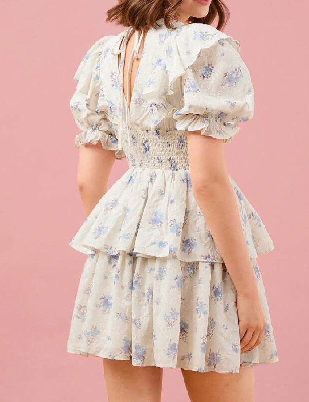 Rochie scurta SHEIN, crem - 1 | YEO