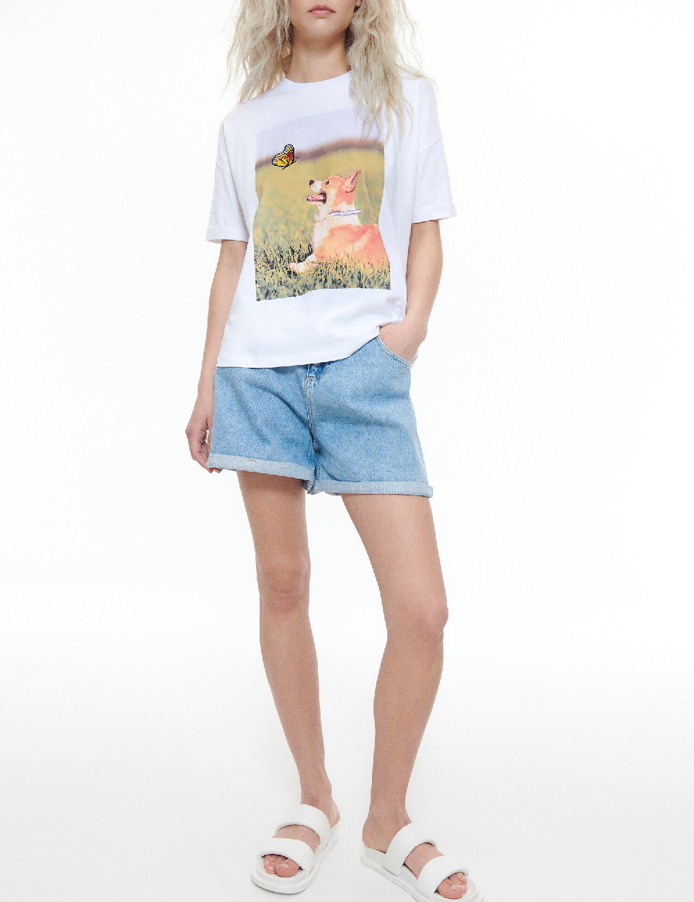 Tricou Reserved, alb
