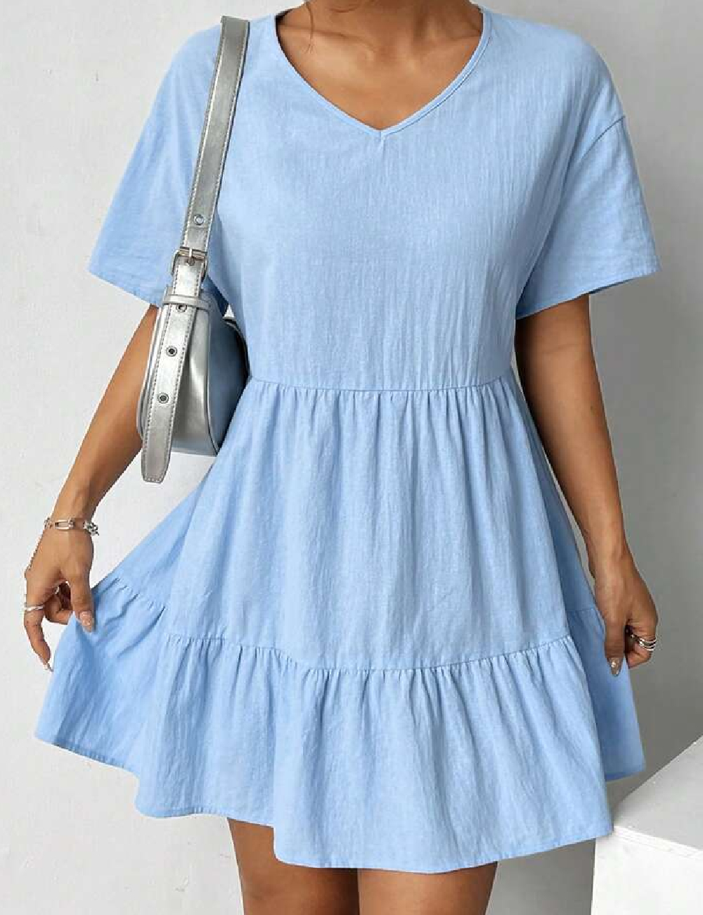 Rochie scurta SHEIN, albastru