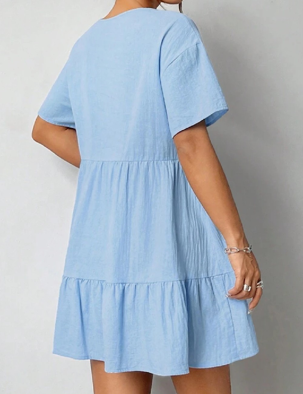 Rochie scurta SHEIN, albastru - 1 | YEO