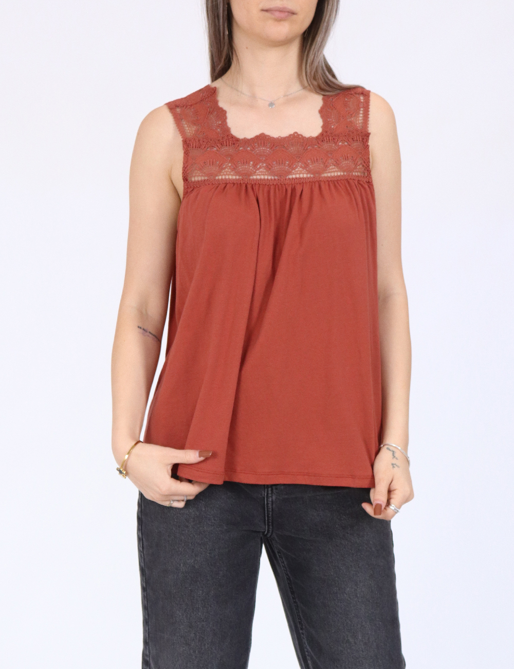 Bluza Vero Moda, caramiziu