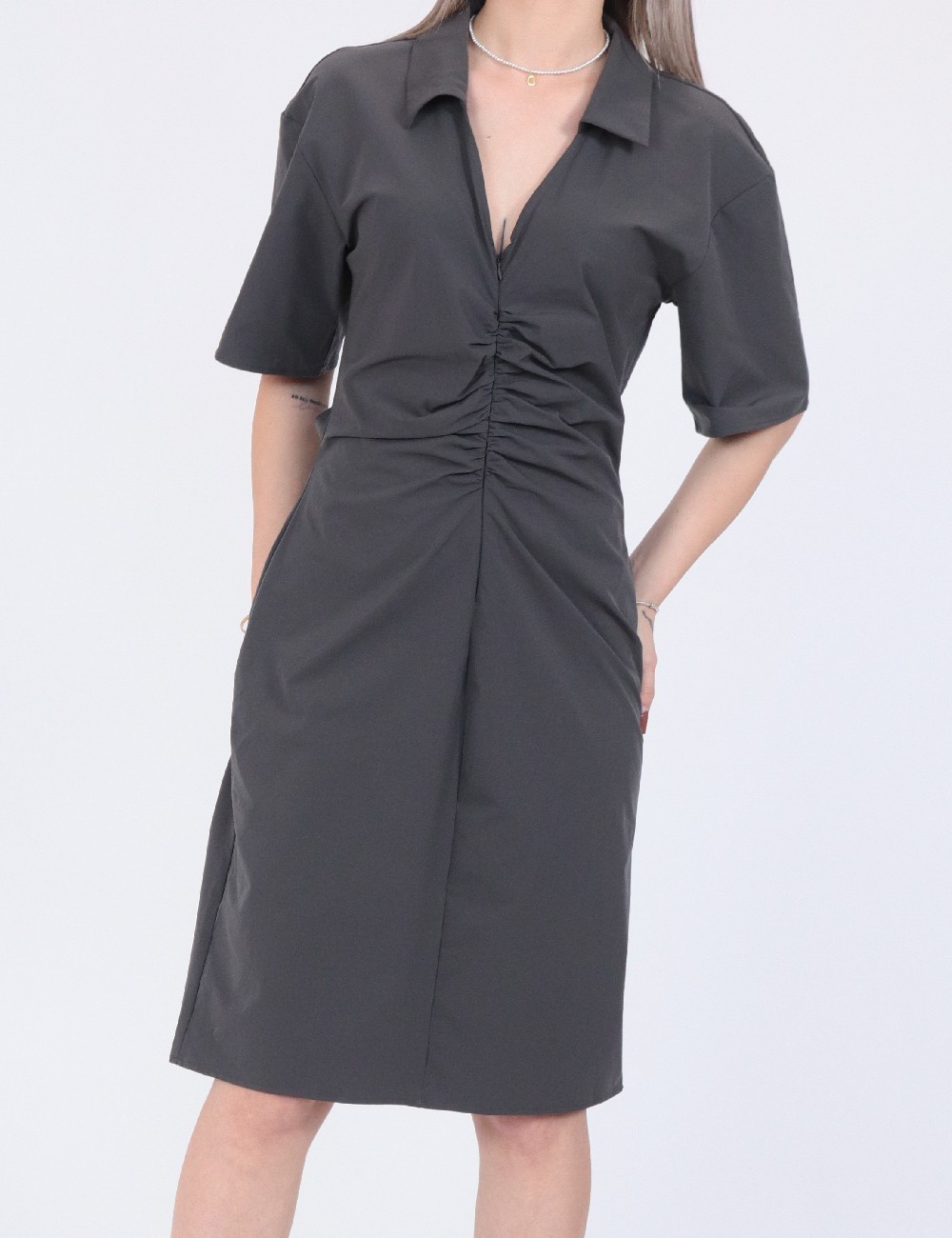 Rochie scurta Vero Moda, gri - 1 | YEO