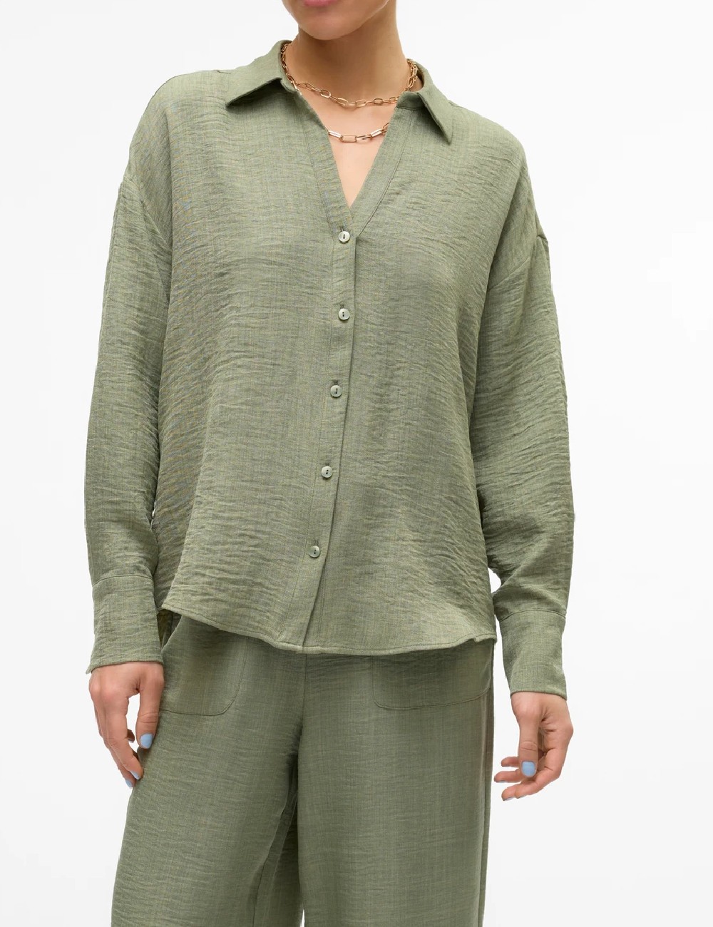 Camasa Vero Moda, verde - 1 | YEO
