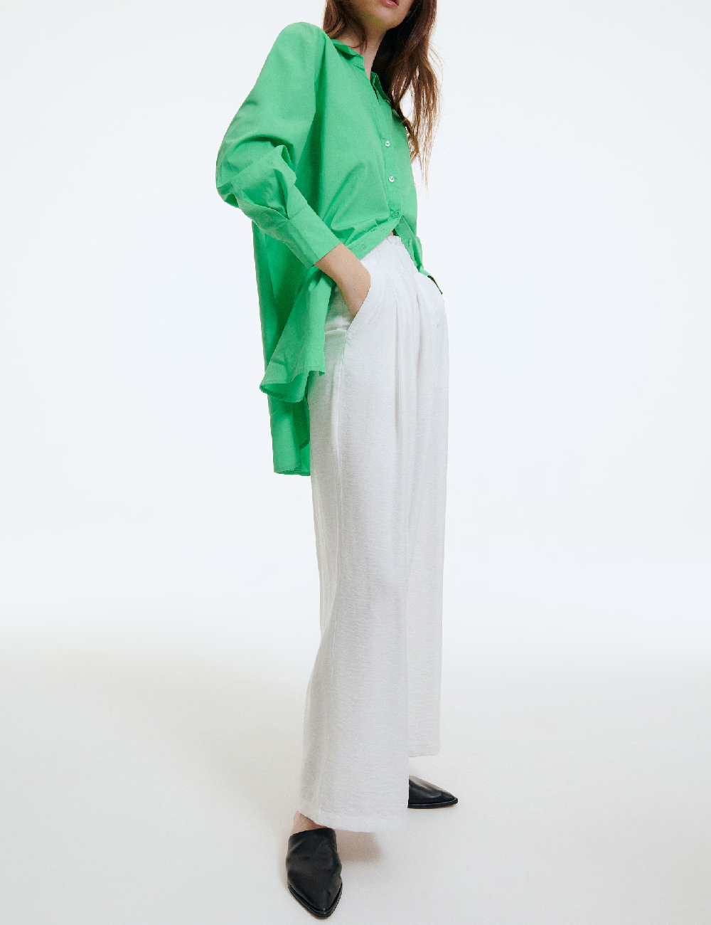 Camasa Oversize Reserved, verde