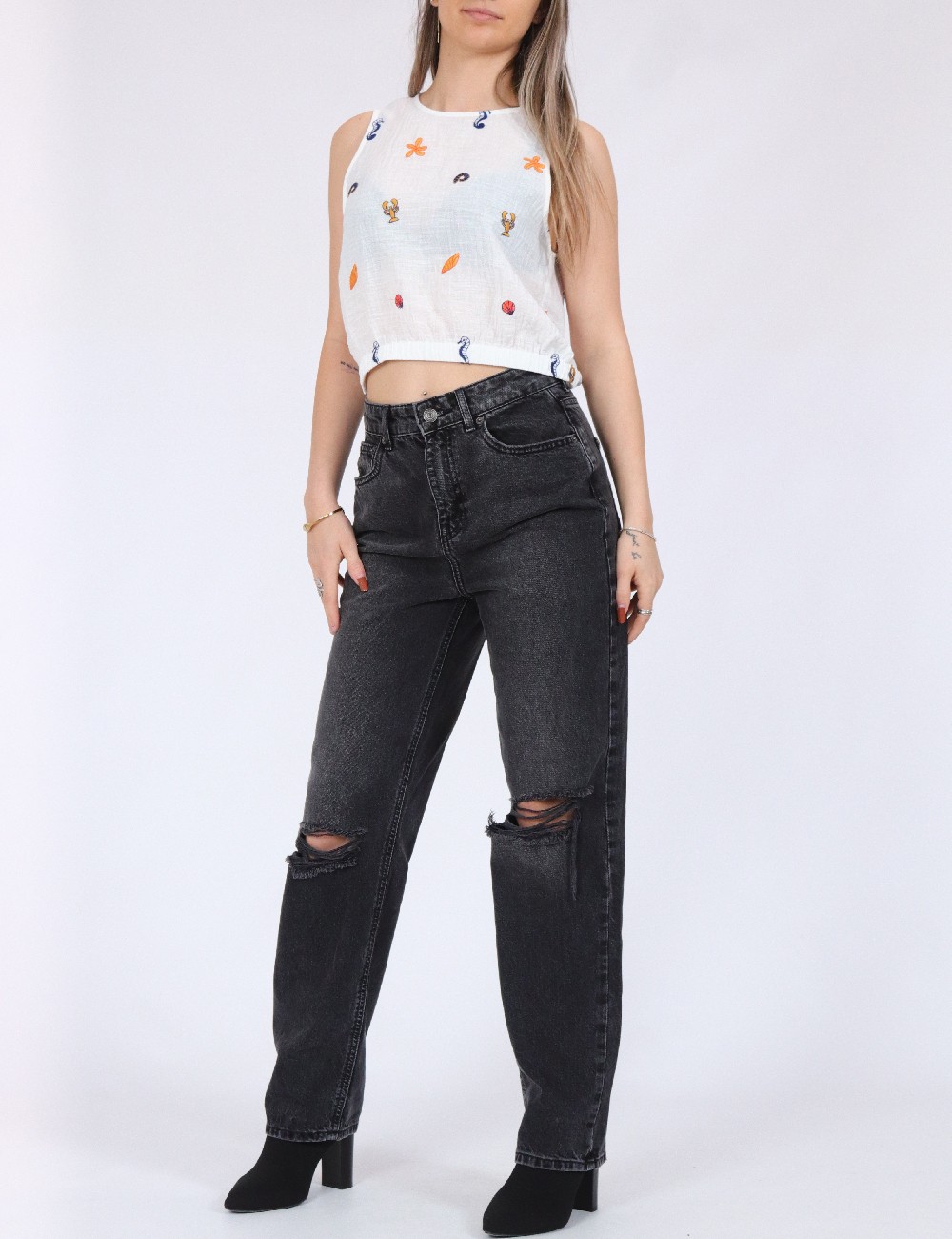 Top Vero Moda, alb - 1 | YEO