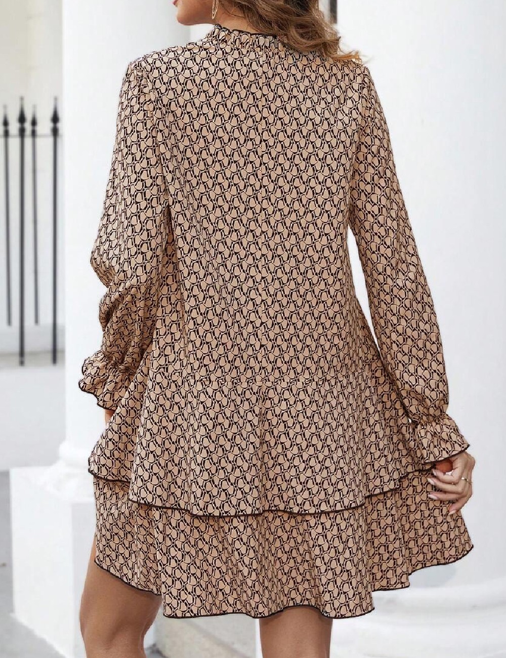 Rochie scurta SHEIN, maro - 1 | YEO